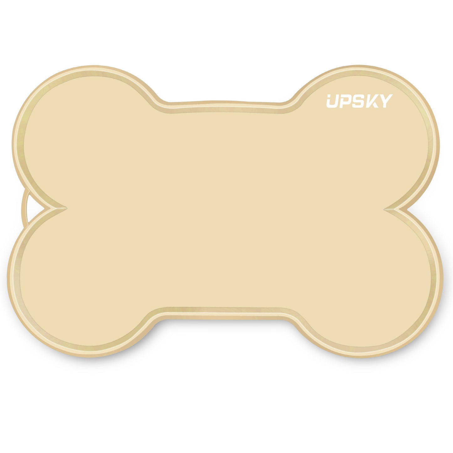 UPSKY Non-Slip, Waterproof Silicone Bone-Shaped Dog & Cat Placemat, Large: 22 x 16-in
