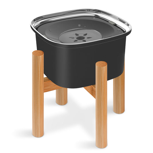 Decflow 3L Elevated Dog Water Bowl Stainless Steel Feeder with Stand, Large Capacity, Non-Spill, Suitable for Small, Medium, and Large Dogs