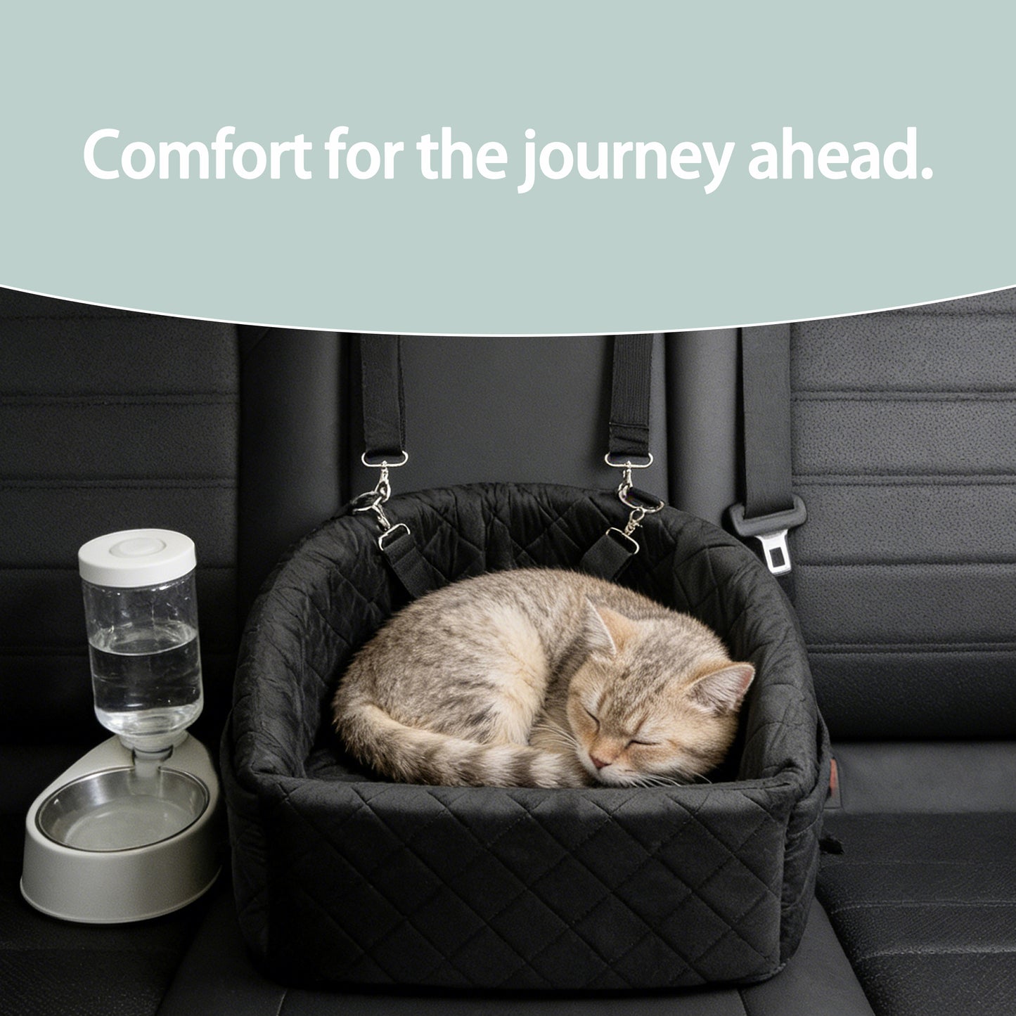 Decflow Waterproof Fleece Fully Removable & Easy to Clean Car Seat Cover for Dogs