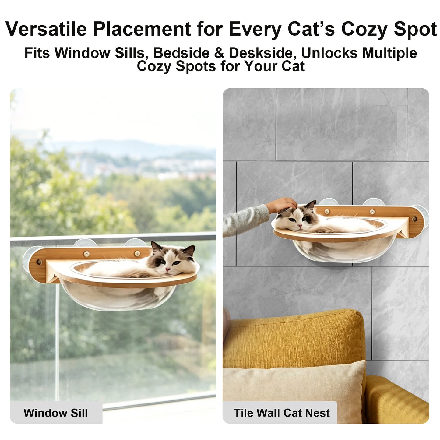 Twinsing Wood Cat Window Perch