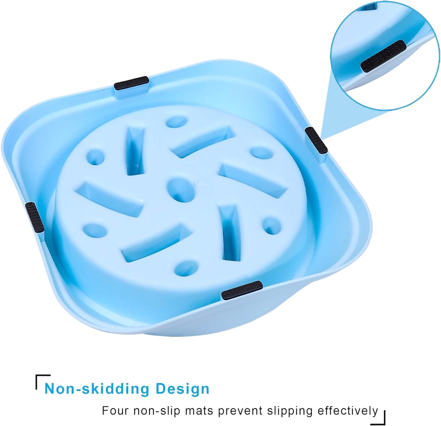 UPSKY Slow Feeder Small Dog Bowl - Anti-Slip Puzzle Bowl Feeder, Interactive Bloat Stop, Anti-Choking (12-70 lbs)