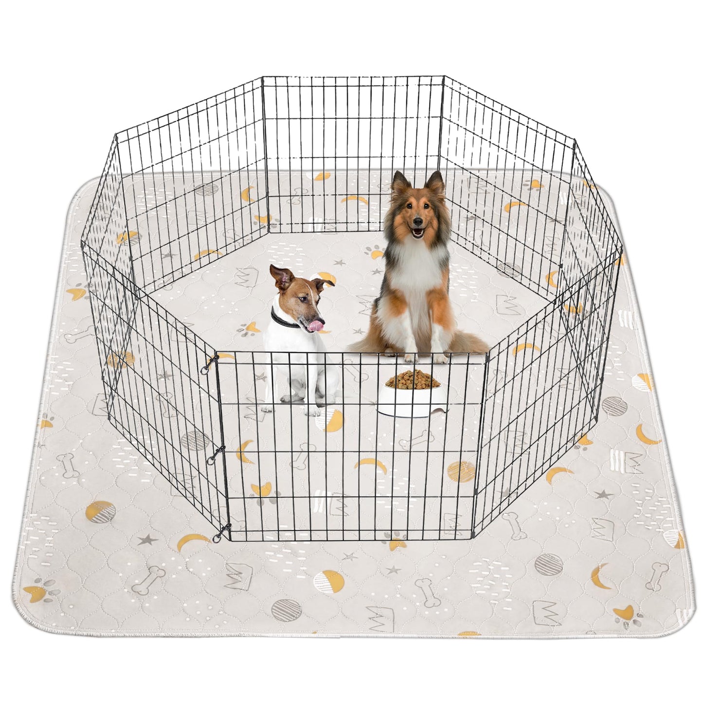 UPSKY Washable Pee Pads for Dogs 2 Pack 36"x41" Reusable Puppy Pads Waterproof Pet Training Pads, Non-Slip Dog Mats Fast Absorbent Whelping Pads for Playpen, Potty, Crate, Bed