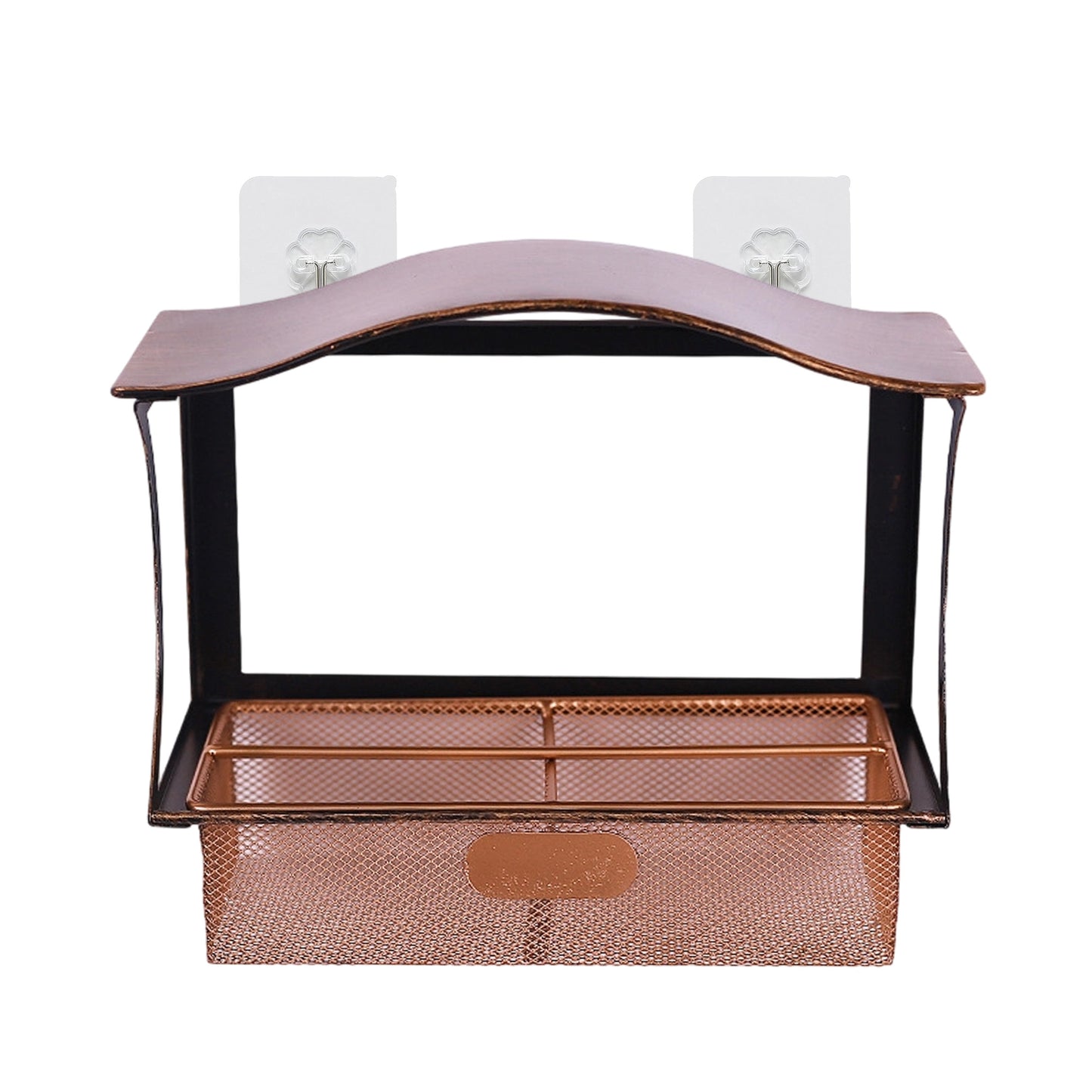Twinsing Metal Window Bird Feeding Station for Garden Yard with Suction Cups, 5-cup