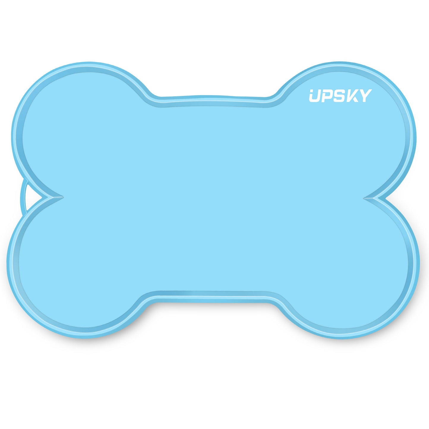 UPSKY Non-Slip, Waterproof Silicone Bone-Shaped Dog & Cat Placemat, Large: 22 x 16-in