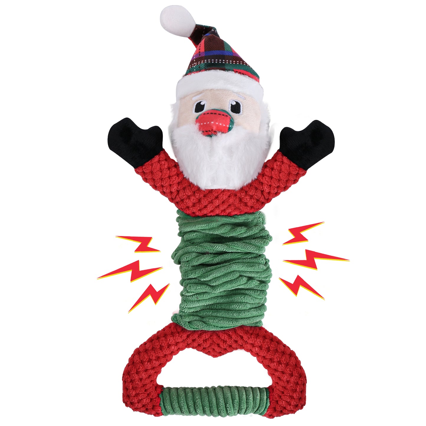 Newget Christmas Dog Toys, Plush Squeaky Interactive Toy for Puppy Teething | Interactive Squeaker Toys, Dog Cute Gifts, Dog Toy Set, Reduces Boredom, For Small Medium Dogs, Indoor and Outdoor Play