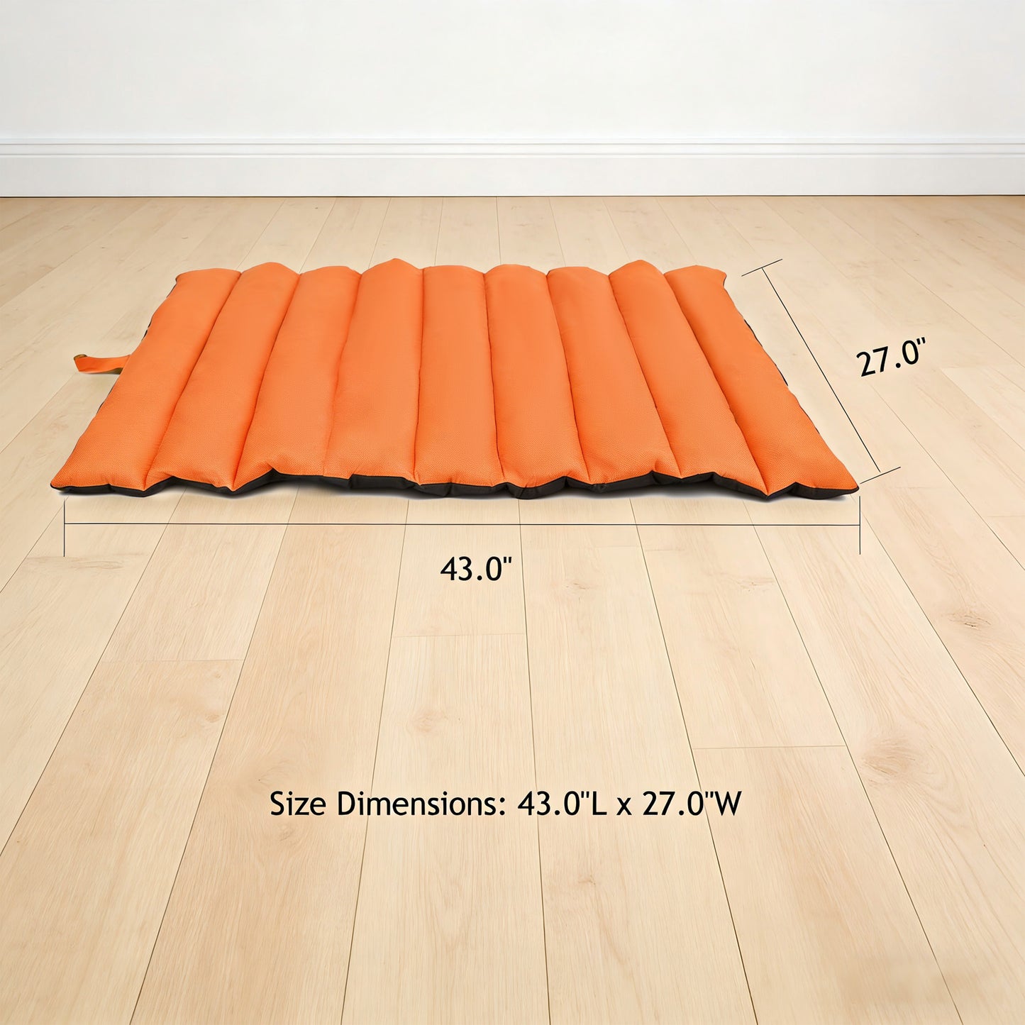 Decflow Summer & Spring Water & Moisture-Proof Dog Bed Mat for Dogs, Medium, Orange