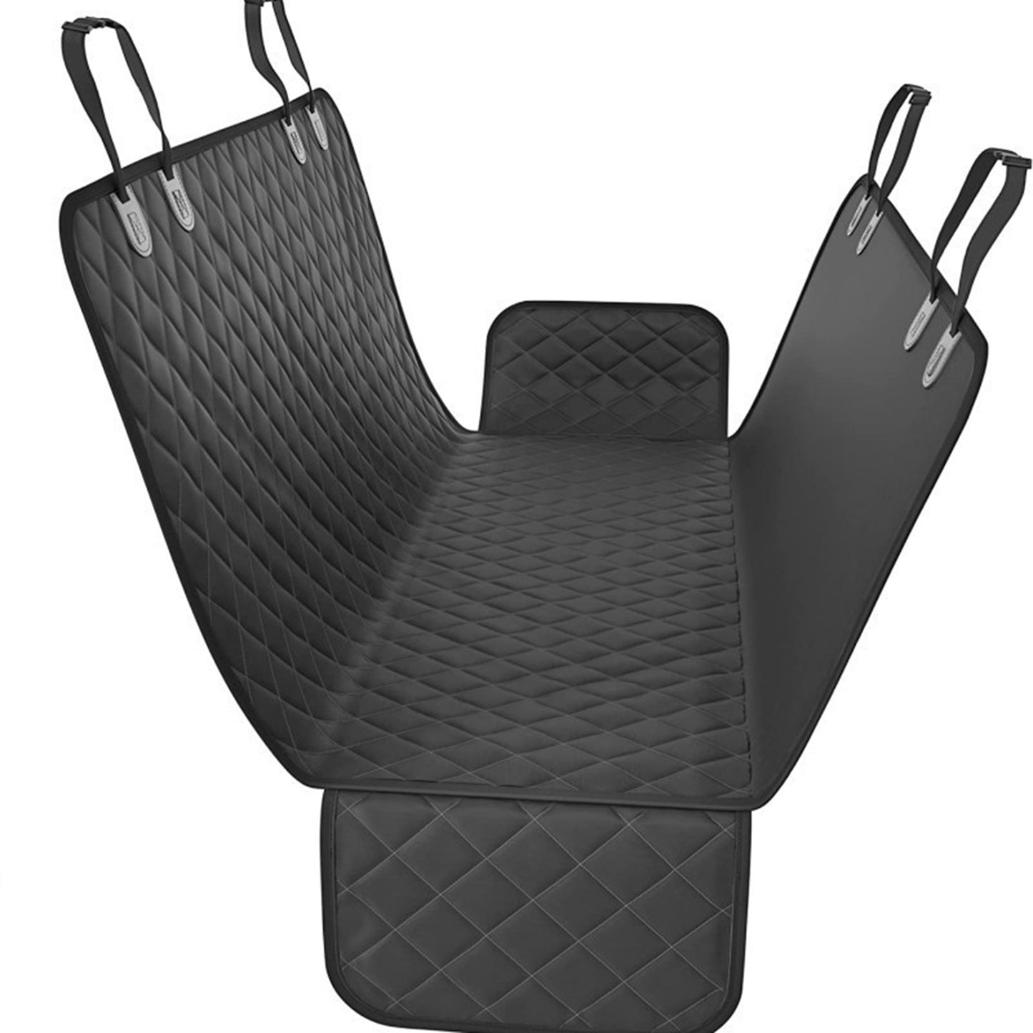 Decflow Waterproof Car Dog Seat Cover for Back Seat, Black, Medium