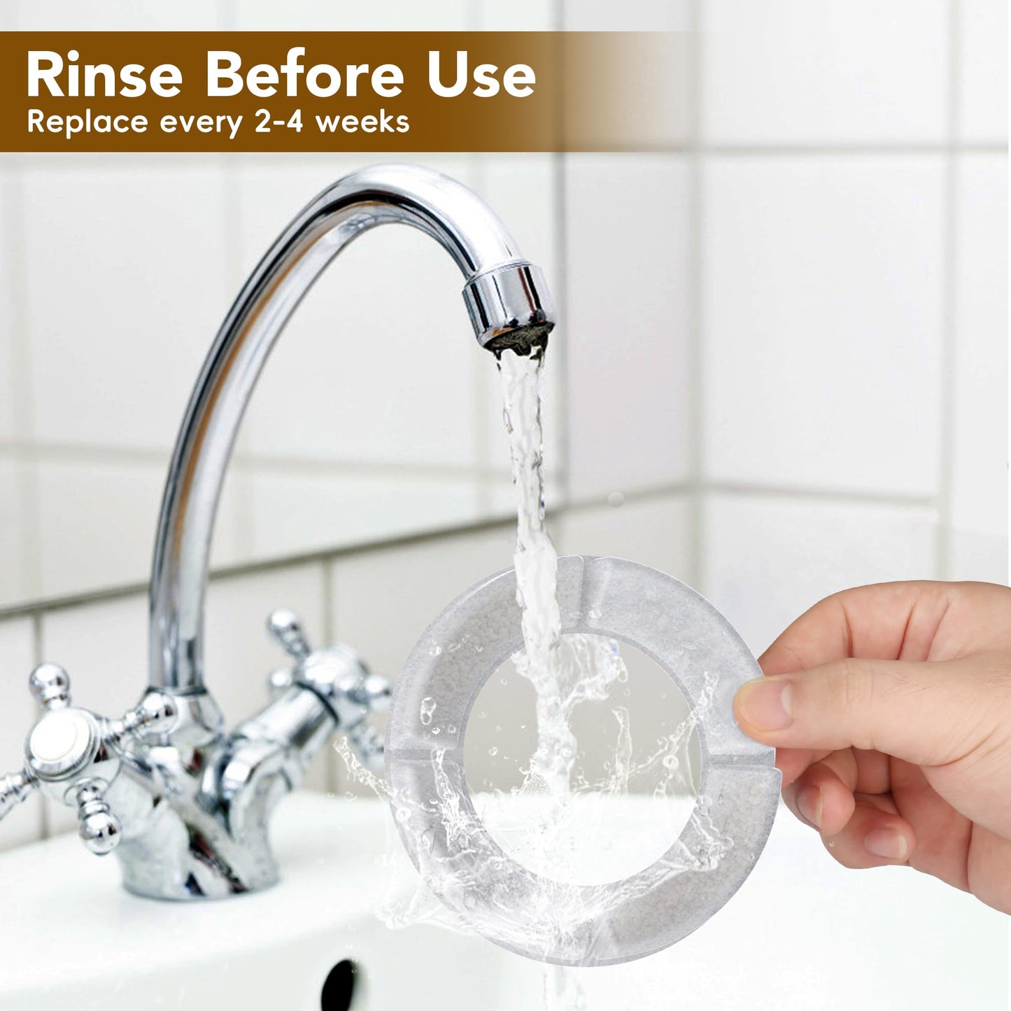 UPSKY 4PCS Replacement Filters for 8L/2.1Gal, 10L/2.6Gal and 12L/3.17Gal Round Dog Water Bowl