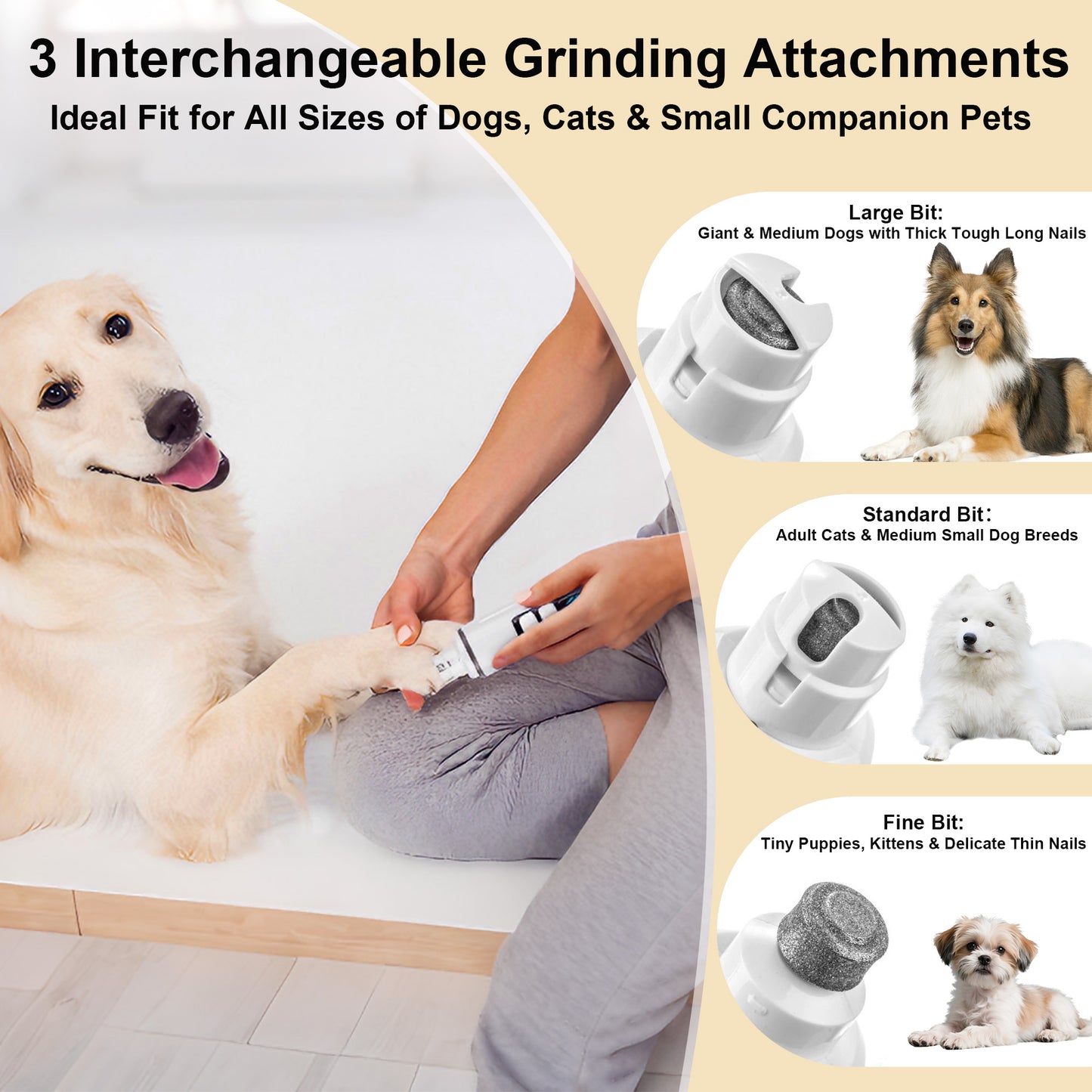 Twinsing Cat Nail Grinder, Black
