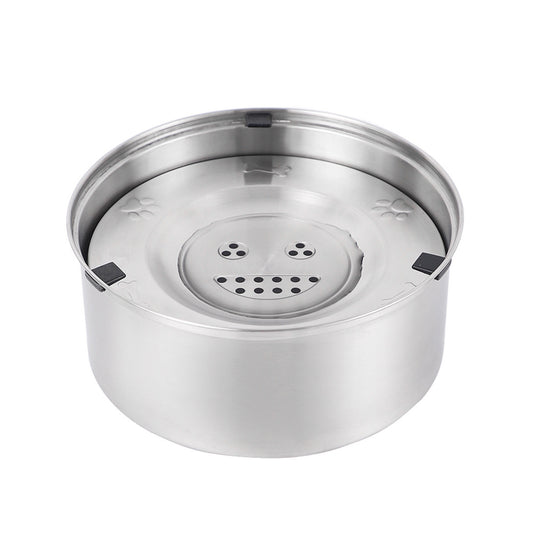 Newget 304 Stainless Steel Floating Anti-Splash & No Wet Mouth Design Stable Base Dog Water Bowl, Medium: 3-L