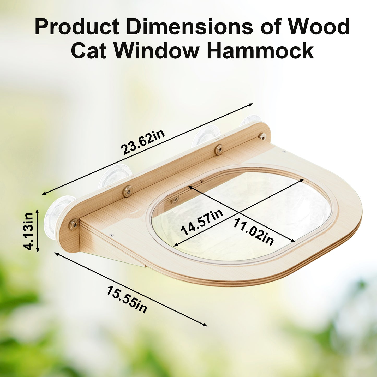 Twinsing Wood Cat Window Perch