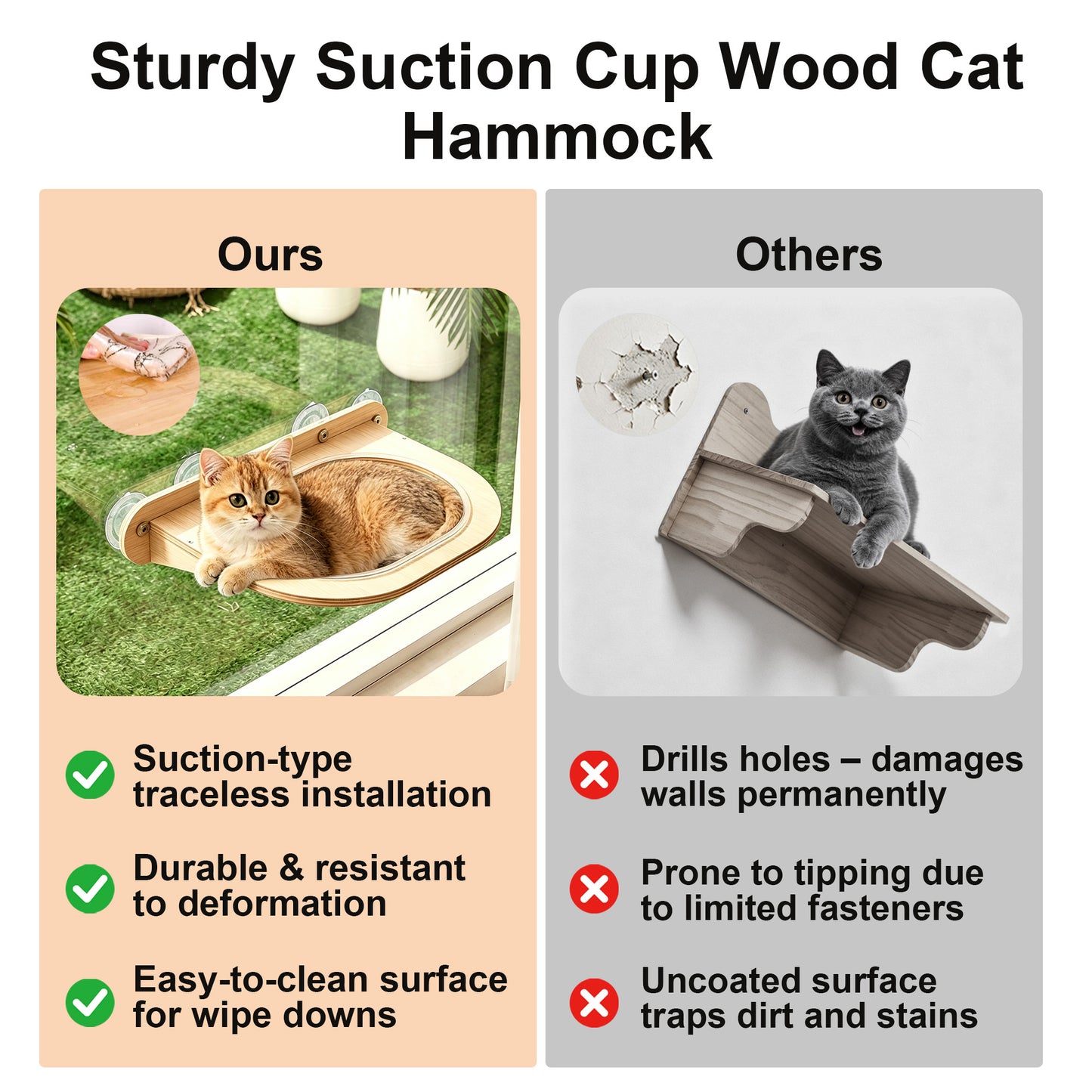 Twinsing Wood Cat Window Perch