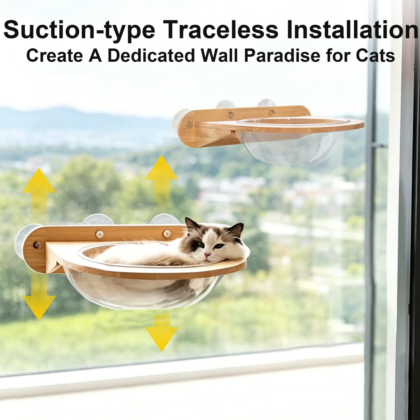 Twinsing Wood Cat Window Perch