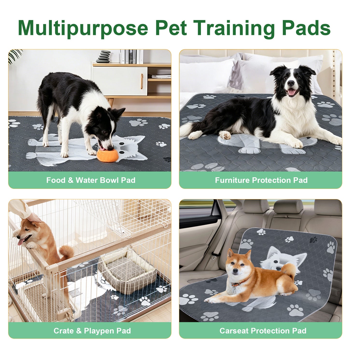 Newget Reusable Dog Pee Pads, 34 x 36-in, 2 count