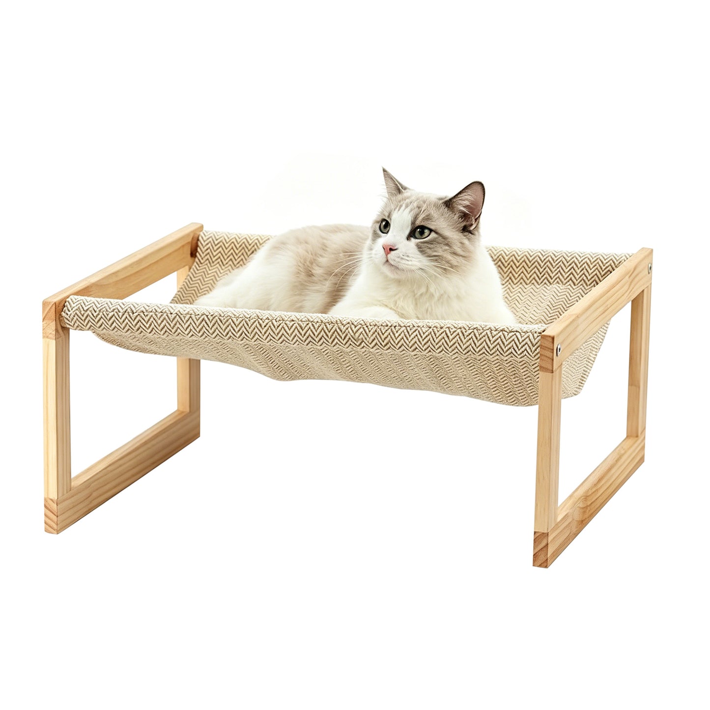 Twinsing Elevated Hammock Cat Bed with Removable Washable Cover
