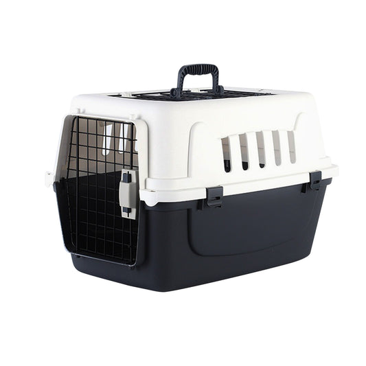 Twinsing Hard-Sided Ventilated Design Carry Handle Bag Dog & Cat Travel Carrier, Gray