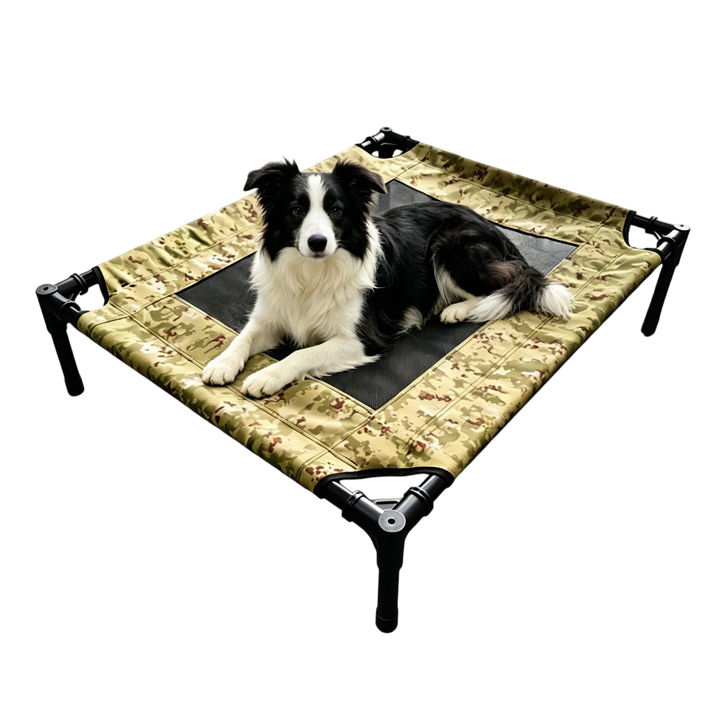 Twinsing Metal Frame Raised Cot Elevated Dog & Cat Bed with Breathable Mesh