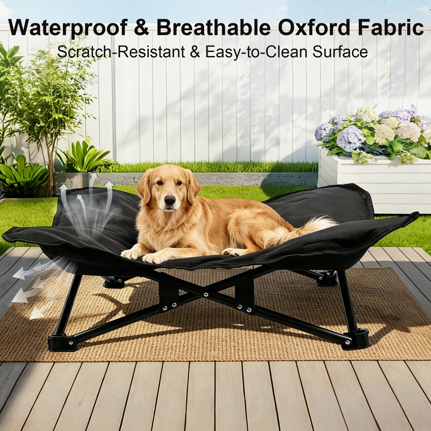 Twinsing Elevated Cot with Non-Slip Feet Dog Bed with Removable Cover