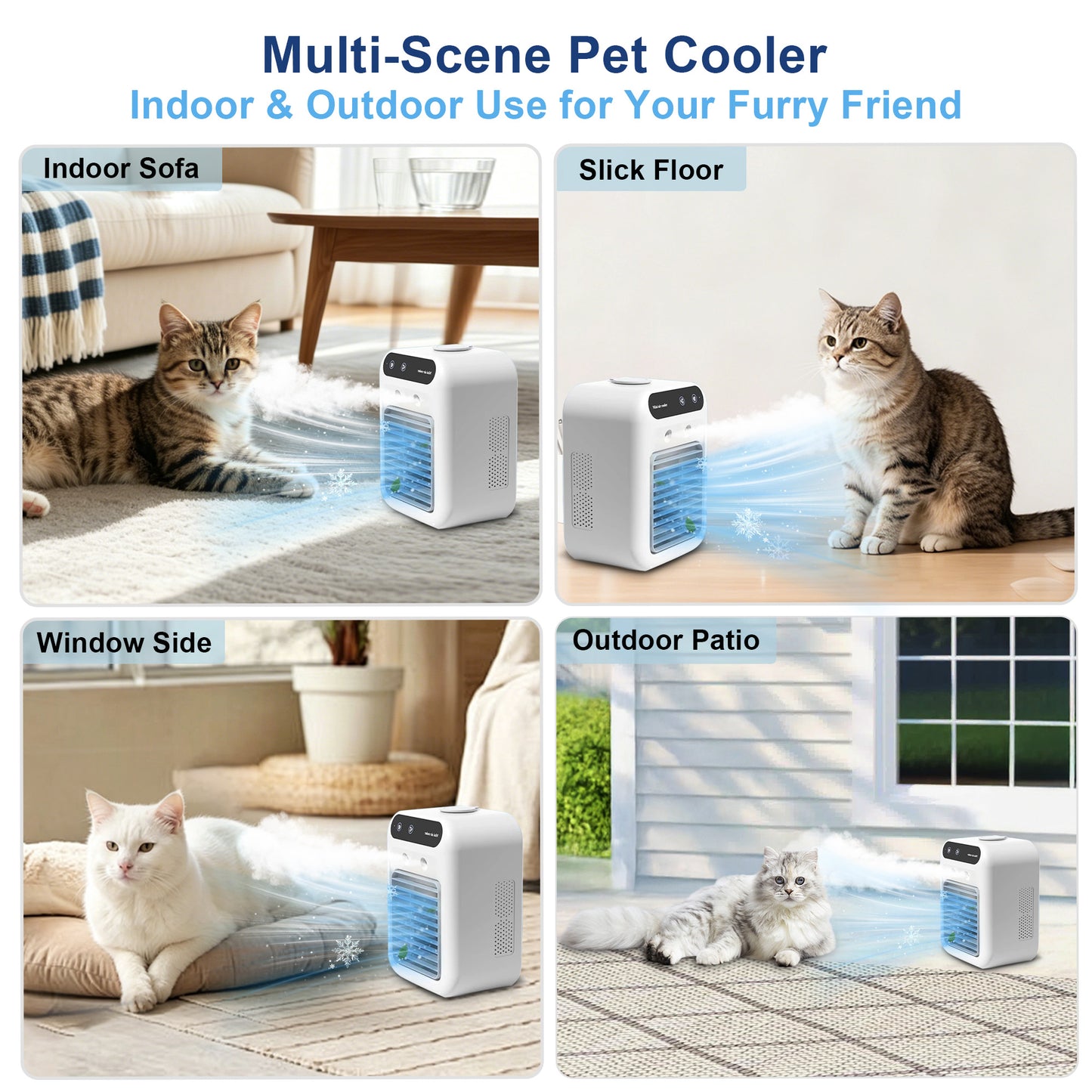 Twinsing Portable Air Cooler with Mist Spray Dog Crate Fan