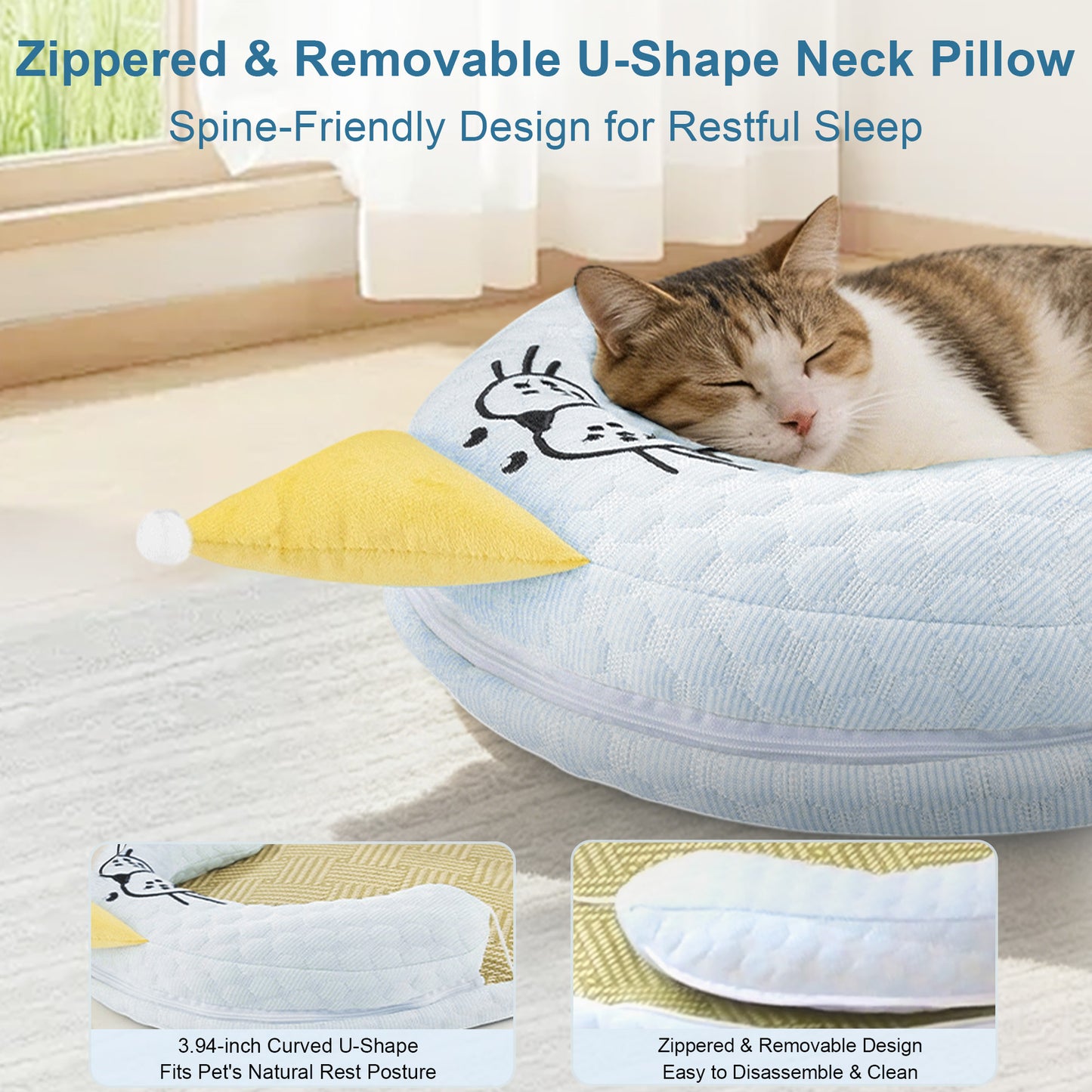 Twinsing Cooling Mat Washable Cat Bed