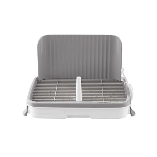 Newget Indoor Anti Stick Mesh, Target Training Post, Spill Proof Raised Edges & Drawer Design Small Dog Litter Box