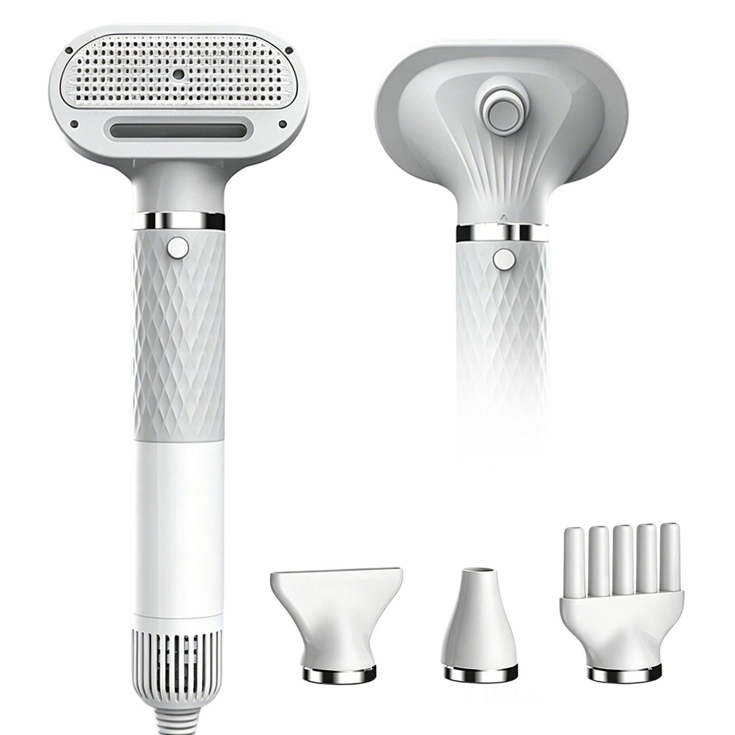 Newget 2-in-1 Cordless Smart Temp Control Dog & Cat Hair Dryer with Cold & Warm Air, 3 Wind Speed, Comb & Multiple Nozzle