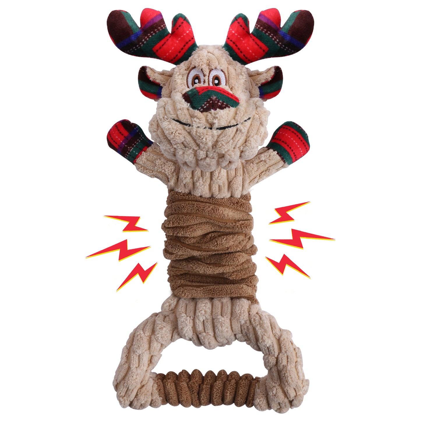 Newget Christmas Dog Toys, Plush Squeaky Interactive Toy for Puppy Teething | Interactive Squeaker Toys, Dog Cute Gifts, Dog Toy Set, Reduces Boredom, For Small Medium Dogs, Indoor and Outdoor Play