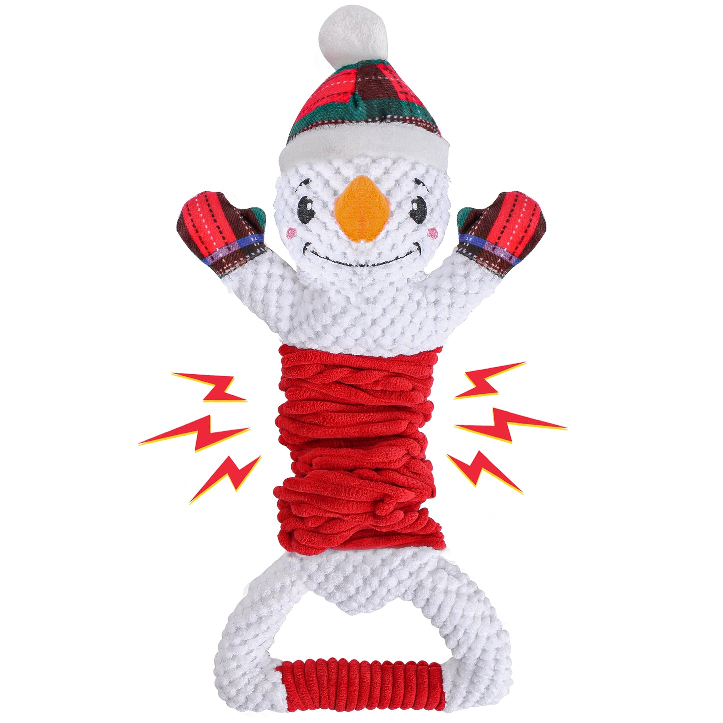 Newget Christmas Dog Toys, Plush Squeaky Interactive Toy for Puppy Teething | Interactive Squeaker Toys, Dog Cute Gifts, Dog Toy Set, Reduces Boredom, For Small Medium Dogs, Indoor and Outdoor Play
