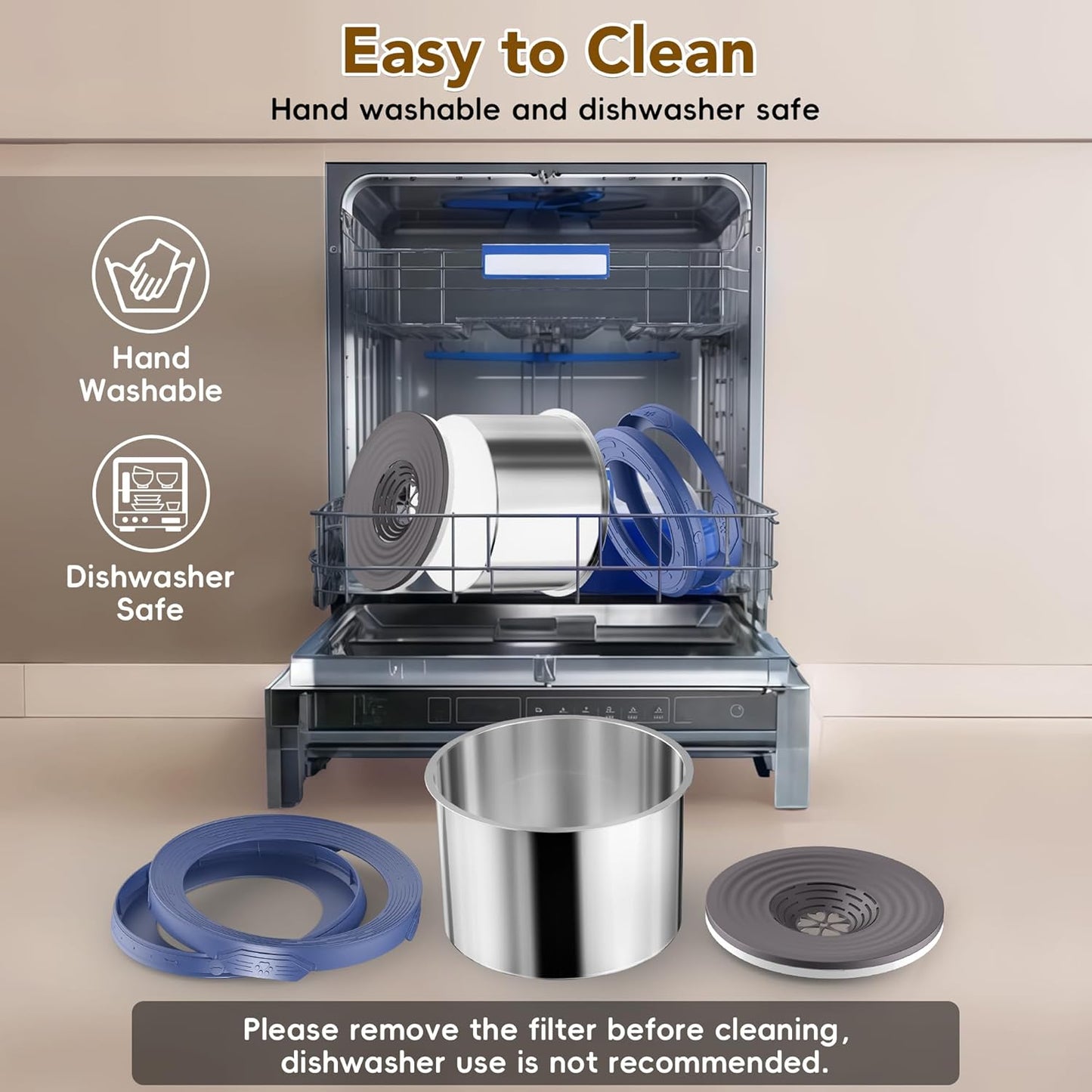 UPSKY 8L No Spill Dog Water Bowls & 3.5L Food Bowl, 2-Piece Large Capacity Spill-Proof Dog Bowls, Non-Slip Slow Drinking Anti-Splash Bowl for Large Messy Drinkers, No Mess Indoor/Outdoor Use