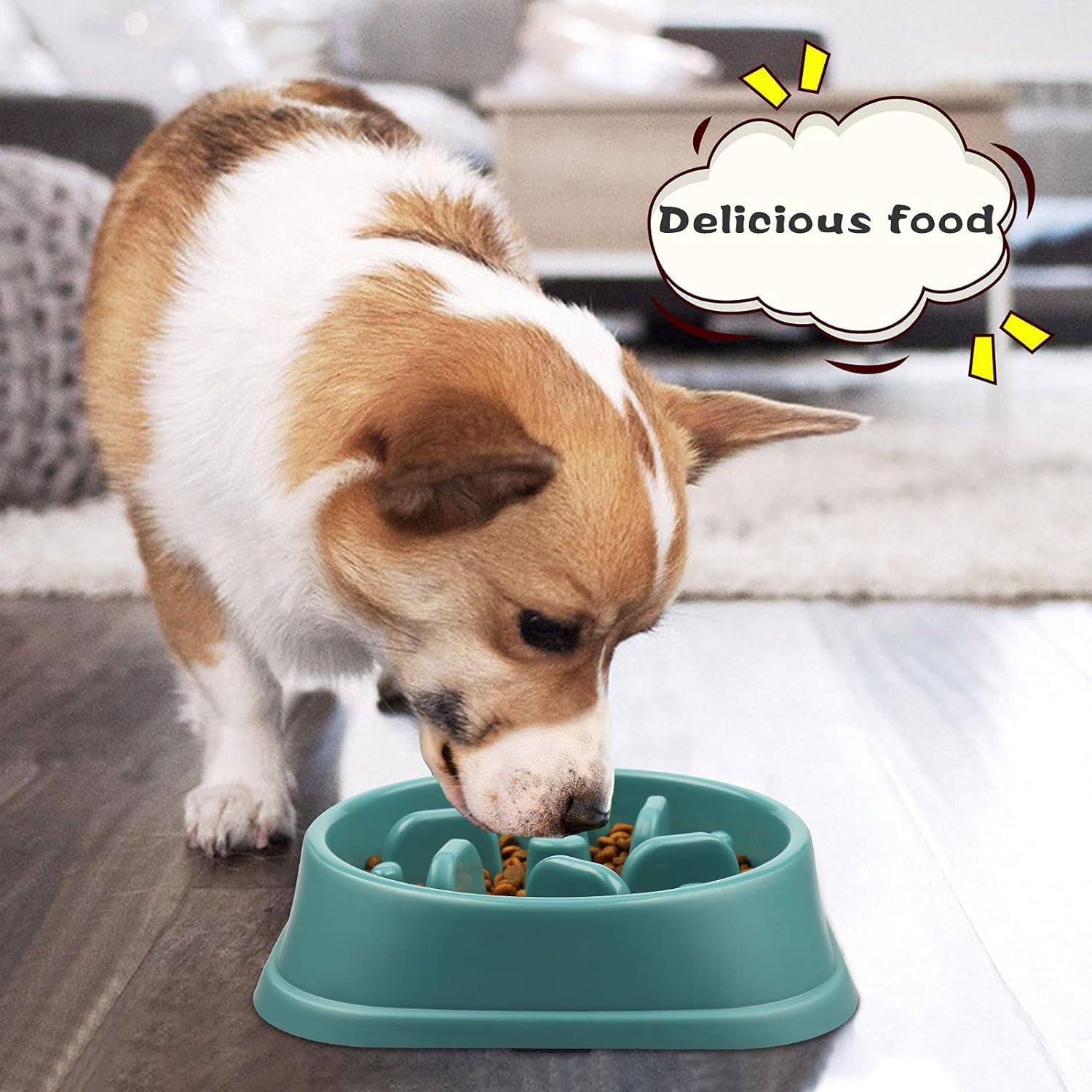 UPSKY Slow Feeder Small Dog Puzzle Bowl Feeder - Anti-Slip, Anti-Bloat, Anti-Choking (12-70 lbs)