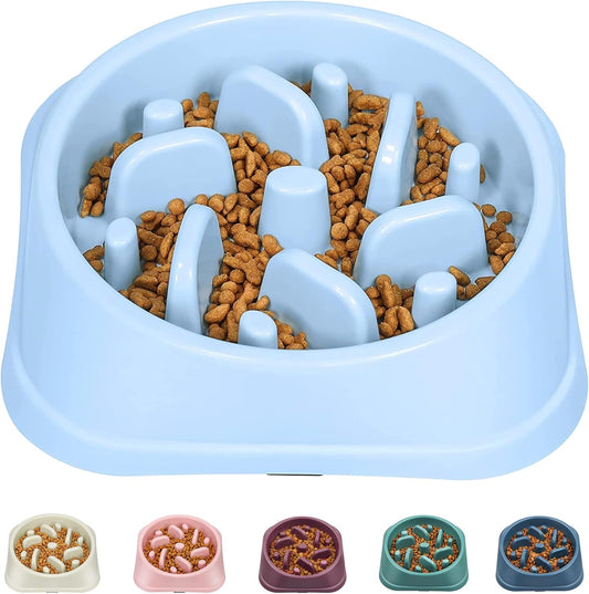 UPSKY Slow Feeder Small Dog Bowl - Anti-Slip Puzzle Bowl Feeder, Interactive Bloat Stop, Anti-Choking (12-70 lbs)