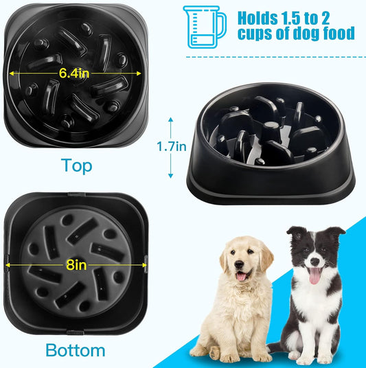 UPSKY Slow Feeder Small Dog Puzzle Bowl Feeder - Anti-Slip, Anti-Bloat, Anti-Choking