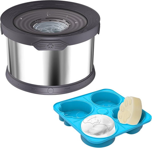 UPSKY 10L No-Spill Dog Bowl + Treat Ice Molds Set for Pets