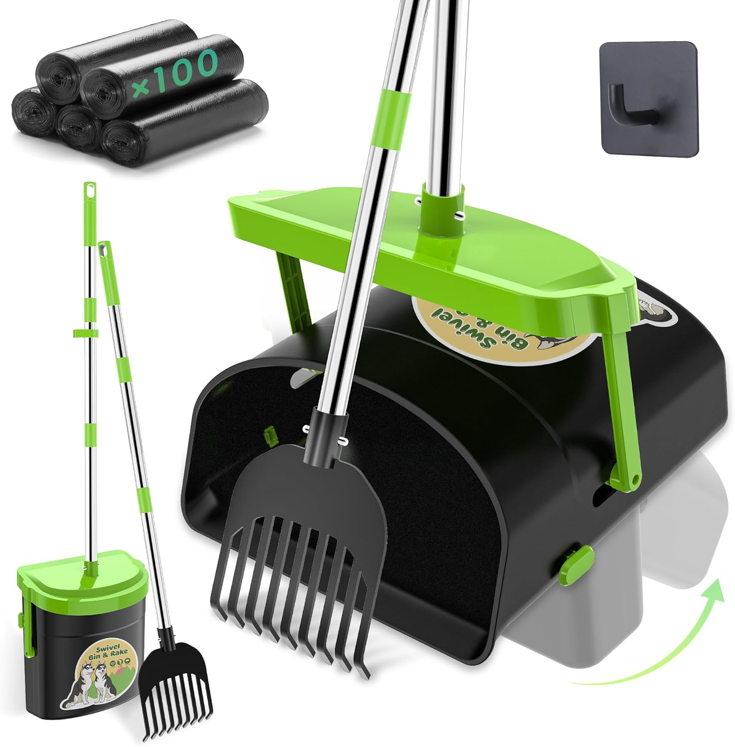 UPSKY Spill-Proof Dog Bowl & Pooper Scooper Bundle Set
