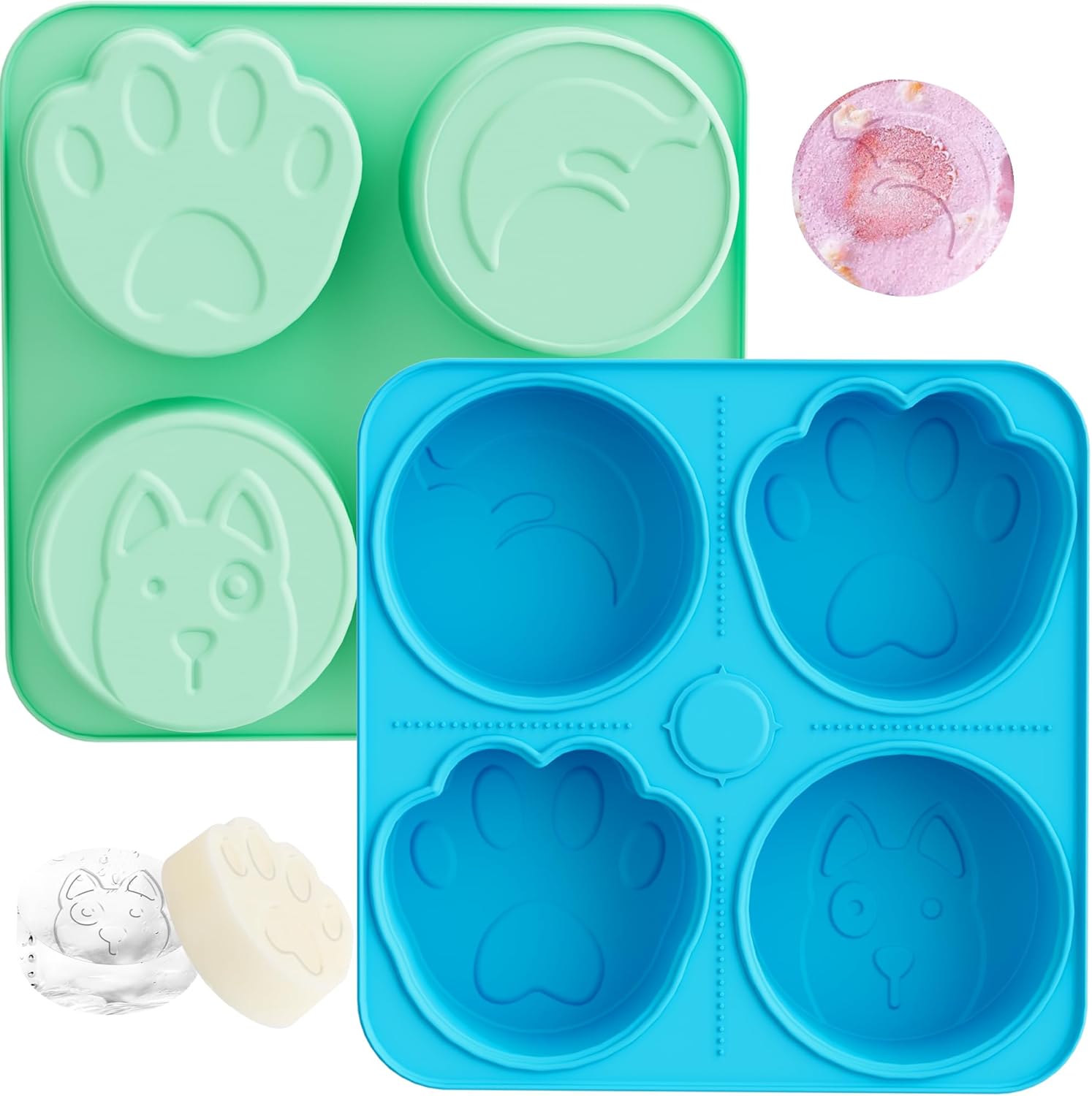 UPSKY 10L No-Spill Dog Bowl + Treat Ice Molds Set for Pets