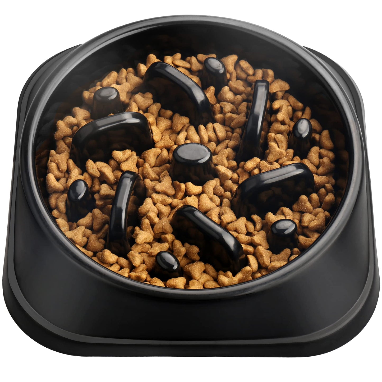 UPSKY Slow Feeder Small Dog Puzzle Bowl Feeder - Anti-Slip, Anti-Bloat, Anti-Choking - Deep Blue
