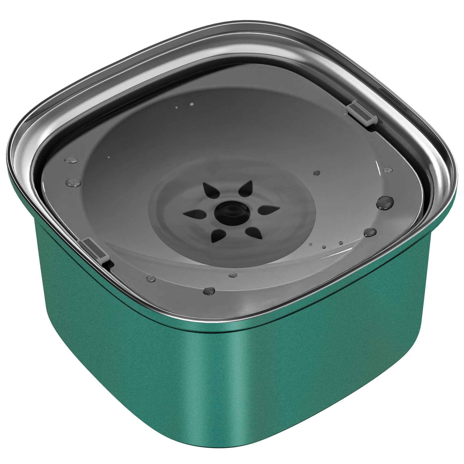 UPSKY 3L Dog Water Bowl 101oz Stainless Steel Dog Bowl No Spill Large Capacity Dog Food Water Bowl Slow Water Feeder, Spill Proof Pet Water Dispenser Vehicle Carried Travel Water Bowl
