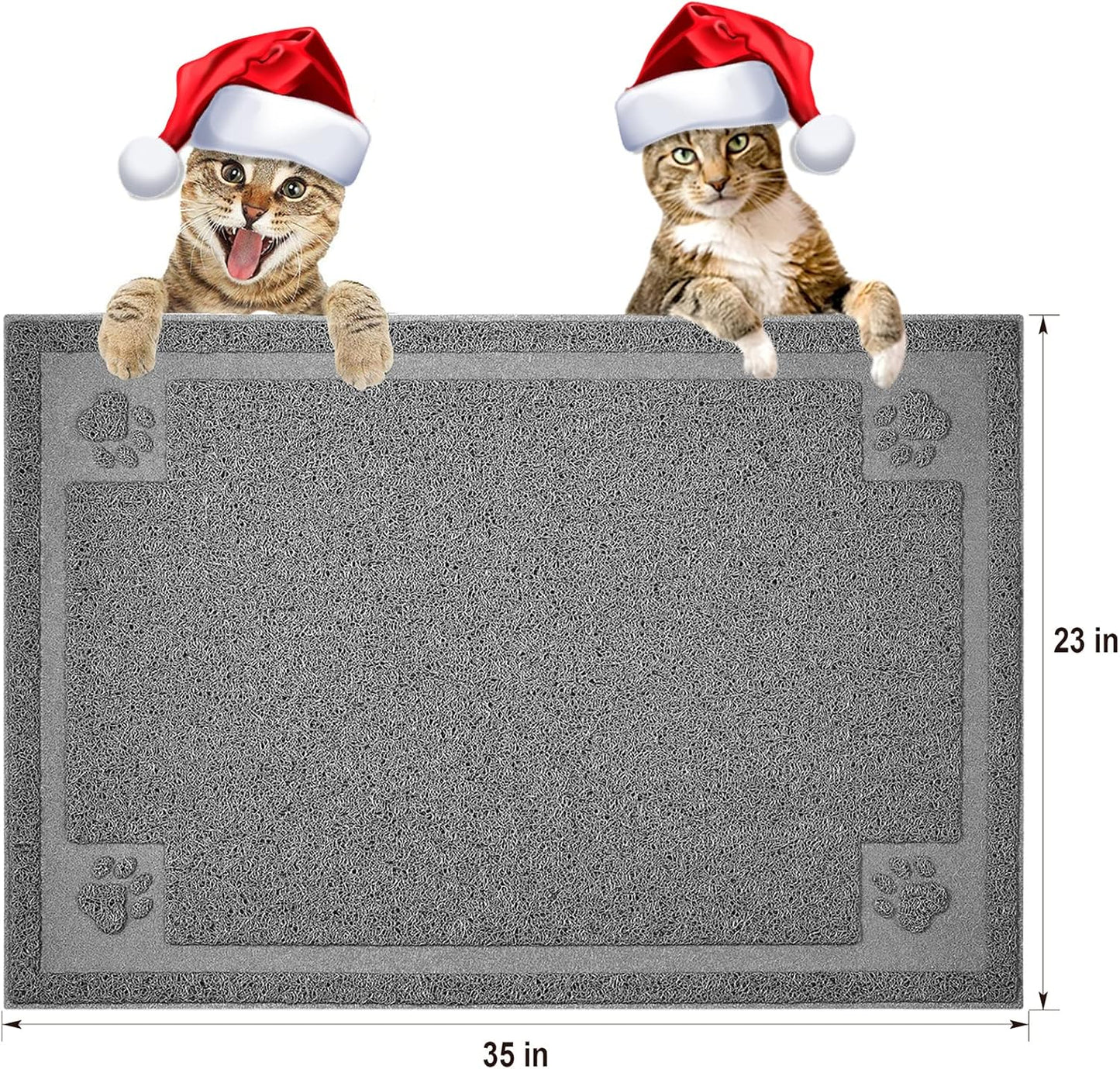 UPSKY Large Cat Litter Mat Trapper 35"×23" Traps Litter from Box and Paws Scatter Control for Litter Box Soft on Sensitive Kitty Paws Easy to Clean