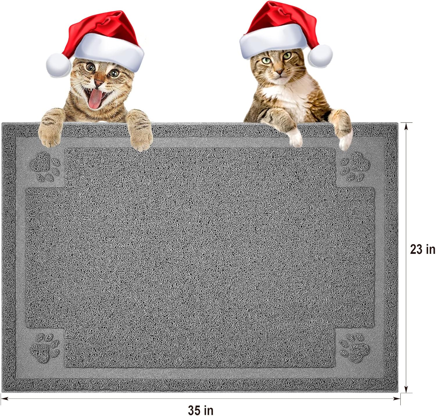 UPSKY Large Cat Litter Mat Trapper 35"×23" Traps Litter from Box and Paws Scatter Control for Litter Box Soft on Sensitive Kitty Paws Easy to Clean